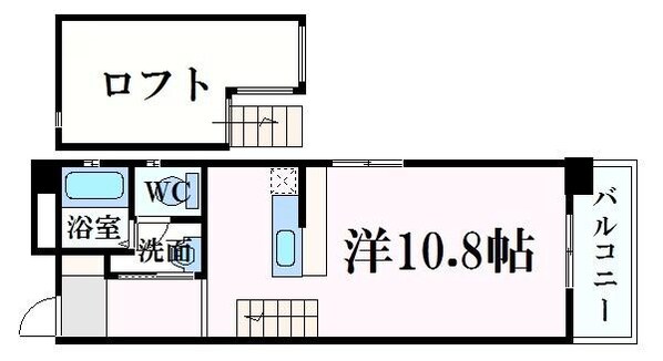 エンバシーコート矢賀の物件間取画像